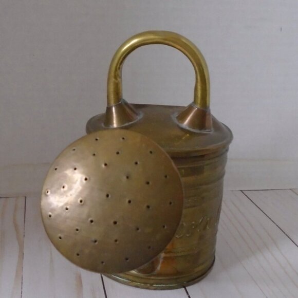 Brass Handmade Watering Can Rustic Vintage Cottage garden Inspired 3443 - Picture 8 of 8